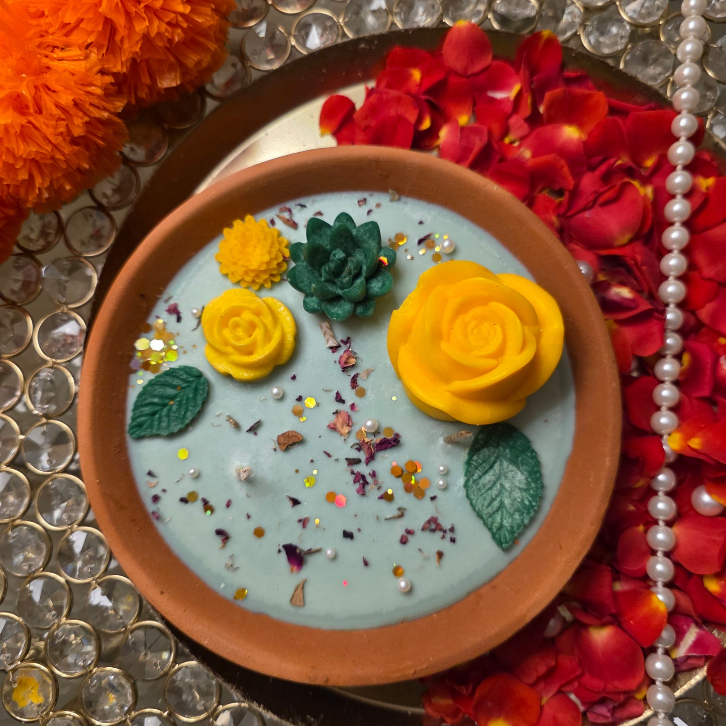 Flower Theme Candle Style 5