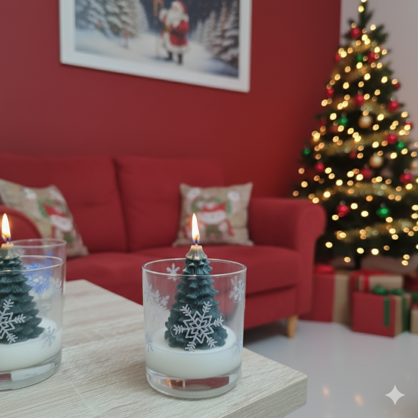 Christmas Theme Candle Jar 3