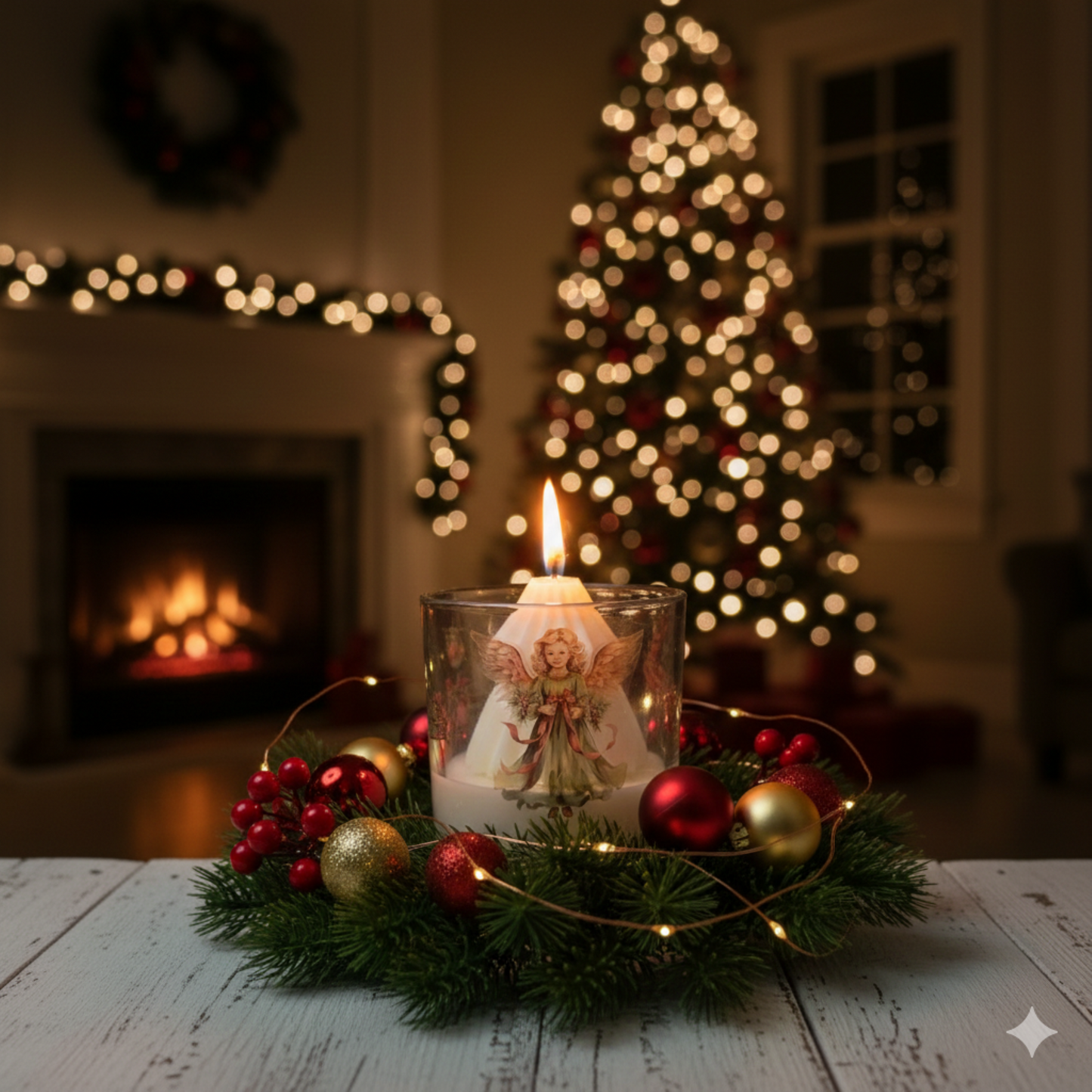 Christmas Theme Candle Jar 6