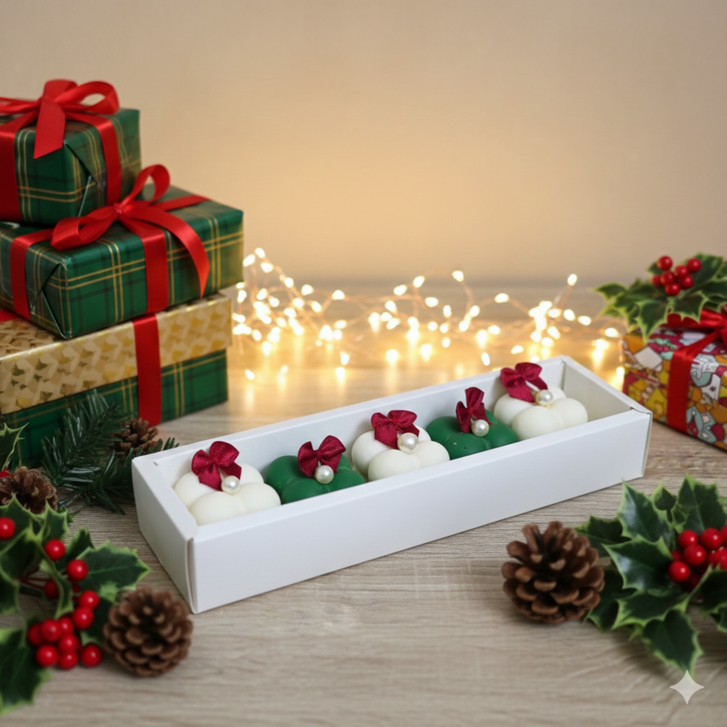 Christmas Theme Candle Set of 4