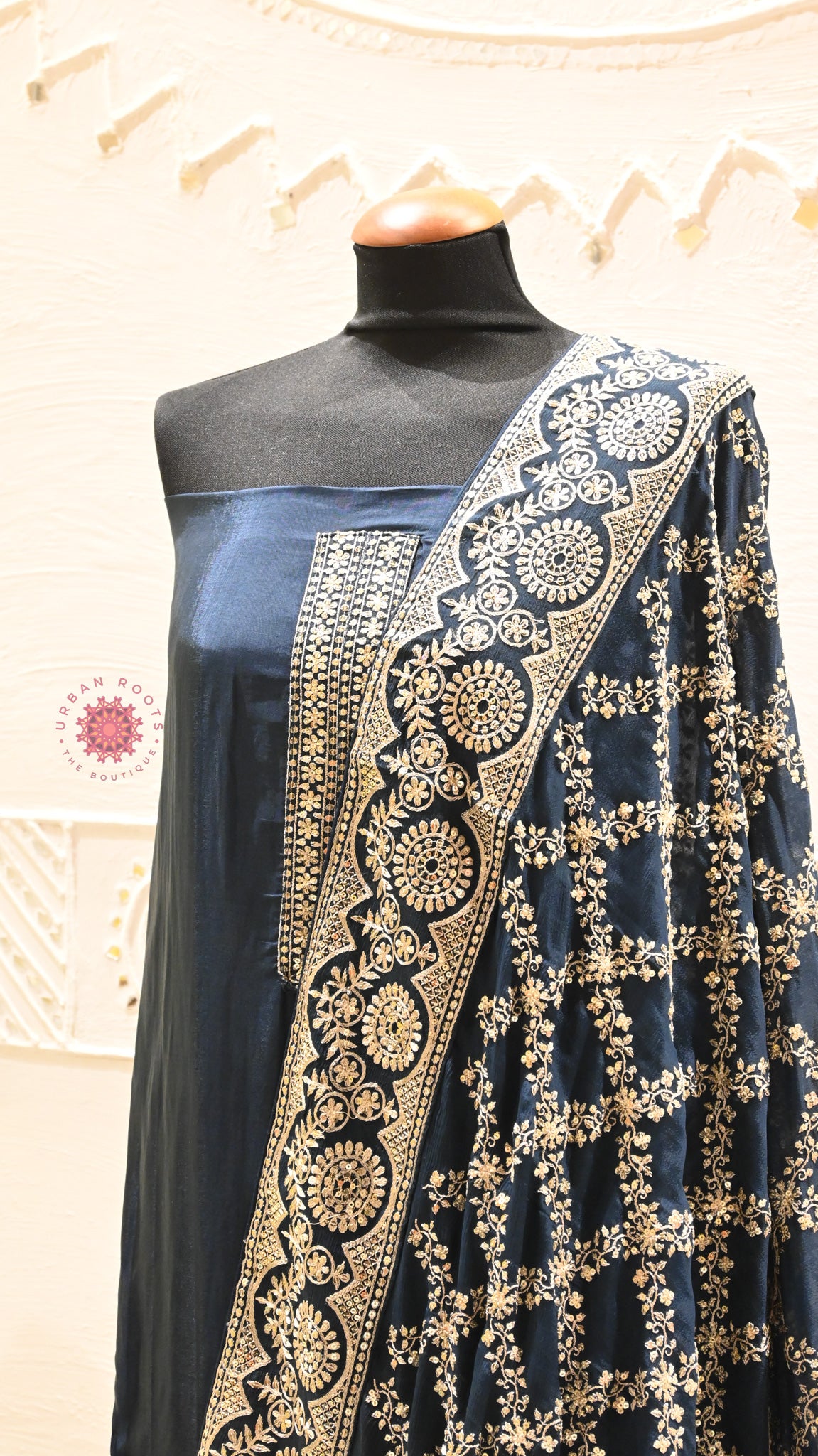 Silk Festive Suit With Heavy Embroidery Dupatta