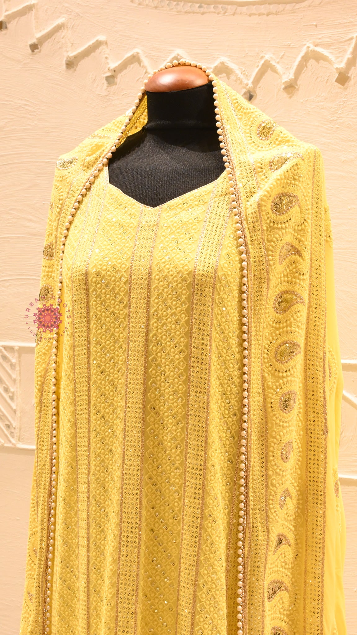 Georgette Chikankari Festive Suit With Chiffon Dupatta