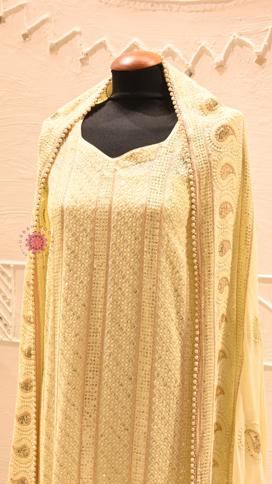 Georgette Chikankari Festive Suit With Chiffon Dupatta