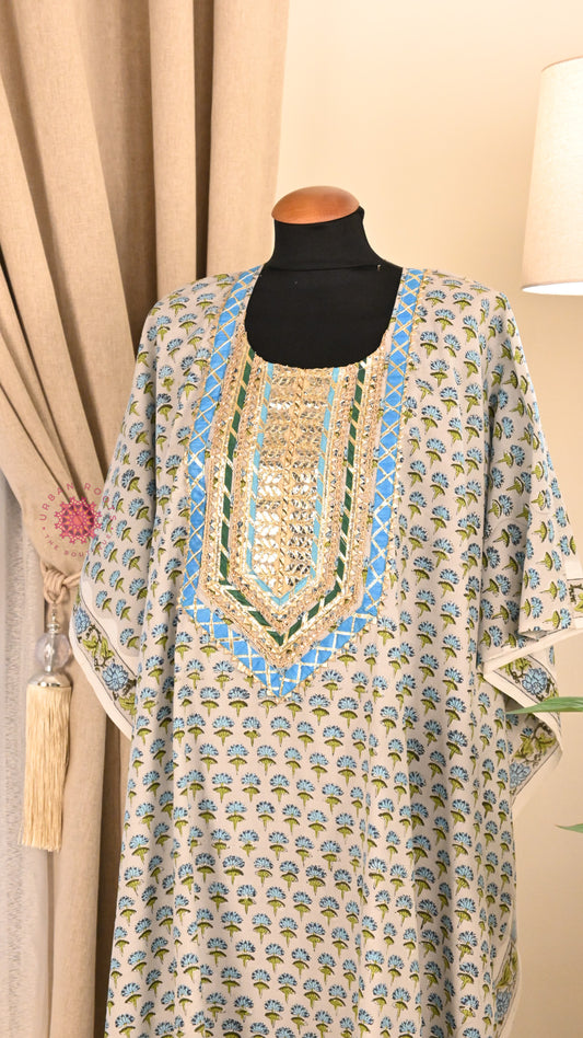 Cotton Hand Block Printed Kurti Fabric