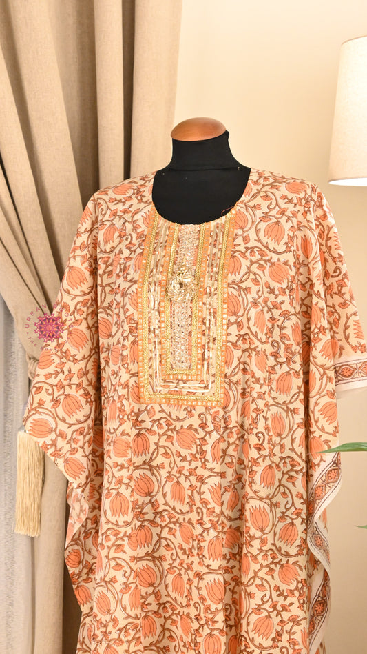 Cotton Hand Block Printed Kurti Fabric