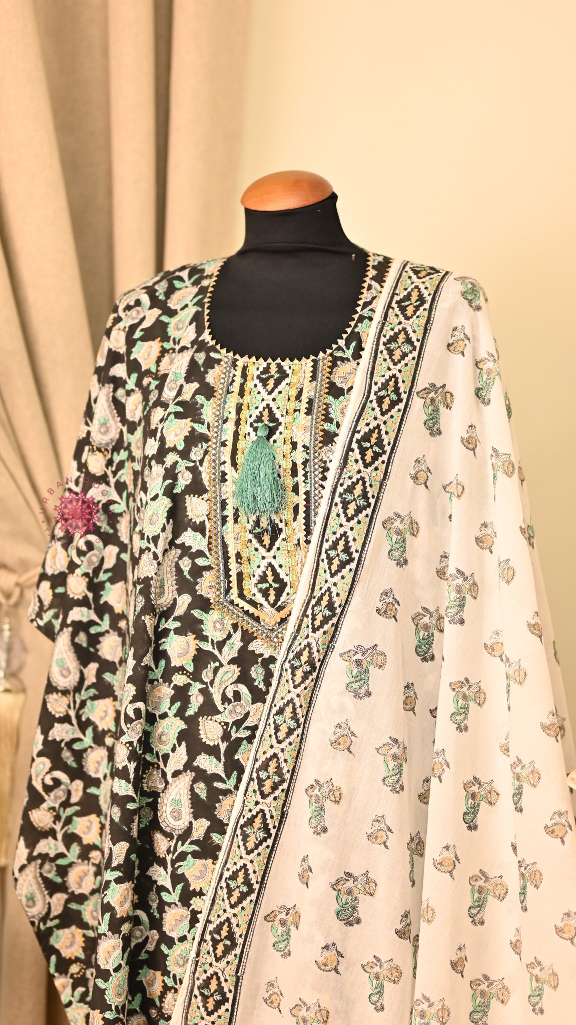 Cotton Hand Block Printed Fabric Set