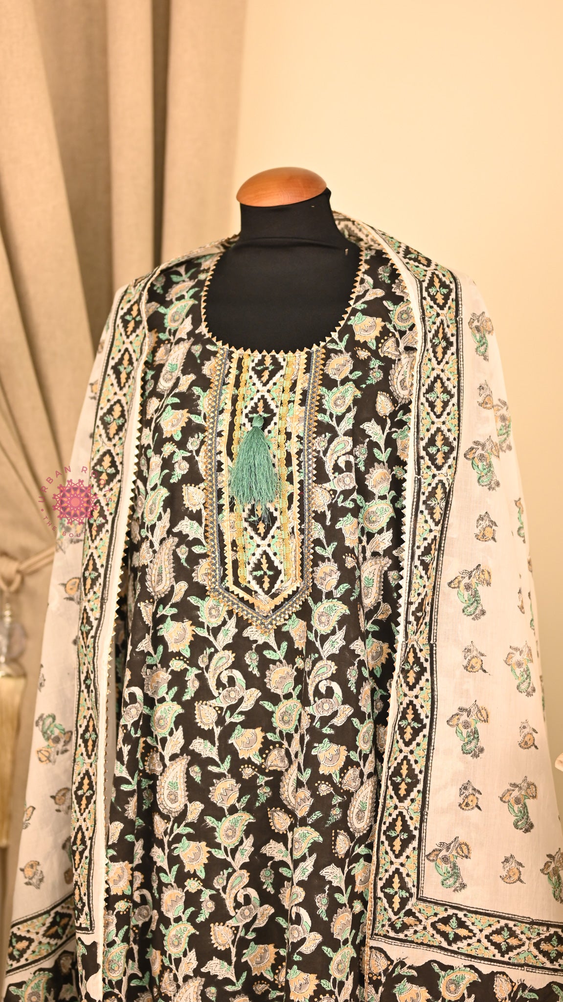 Cotton Hand Block Printed Fabric Set