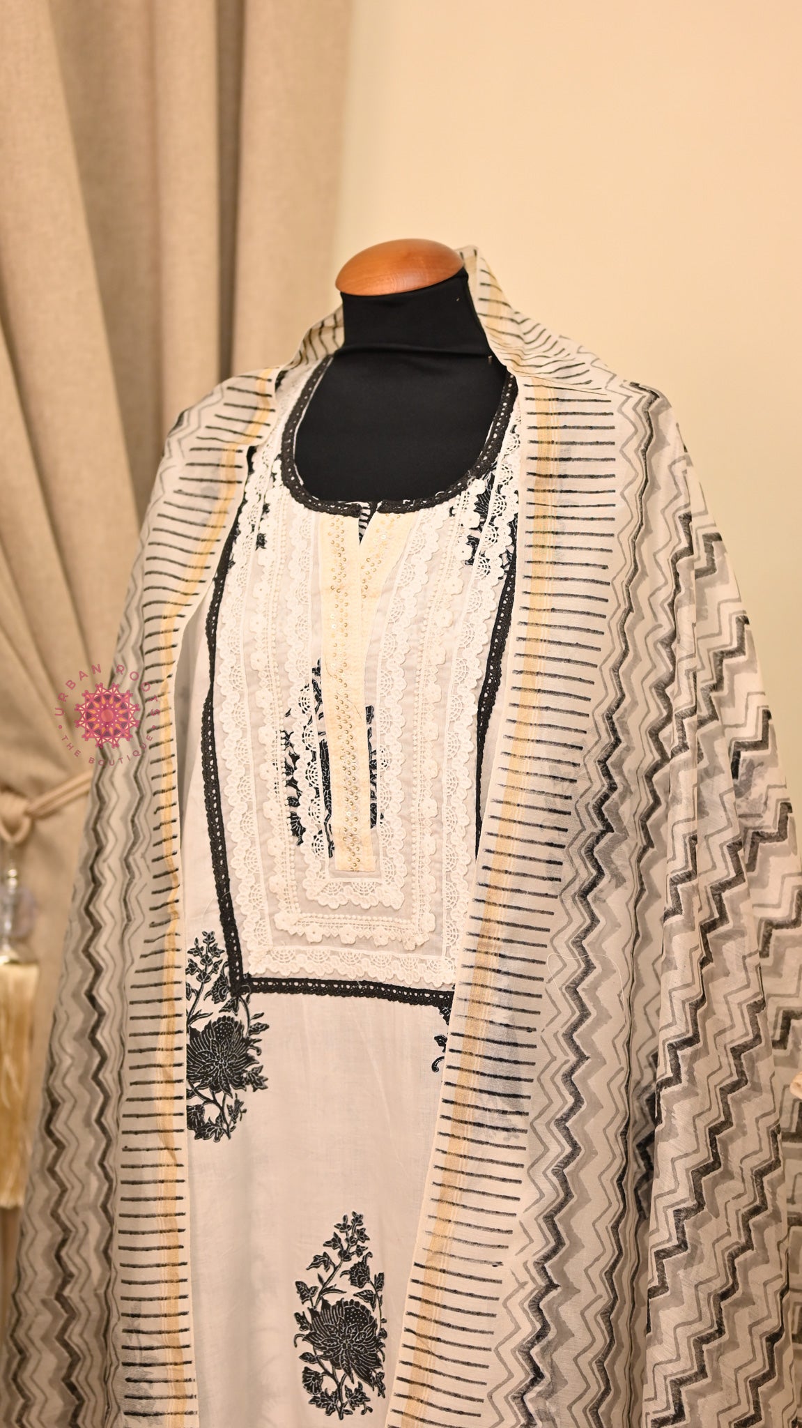 Cotton Hand Block Printed Fabric Set