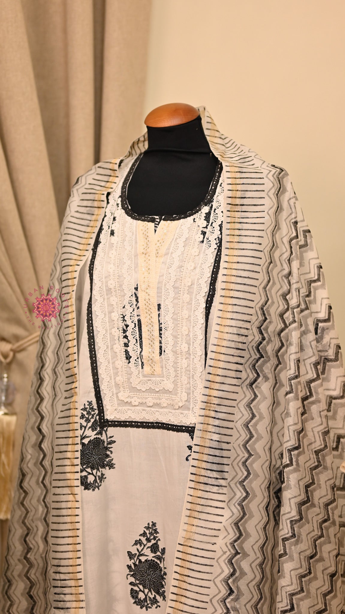 Cotton Hand Block Printed Fabric Set