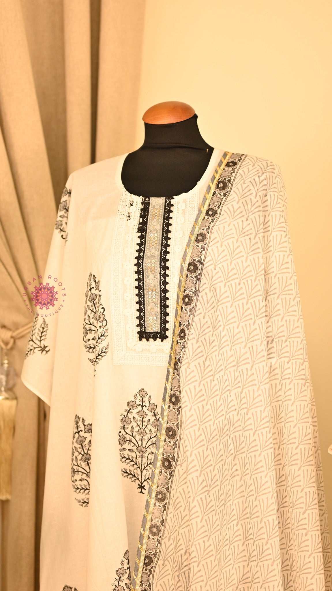 Cotton Hand Block Printed Fabric Set