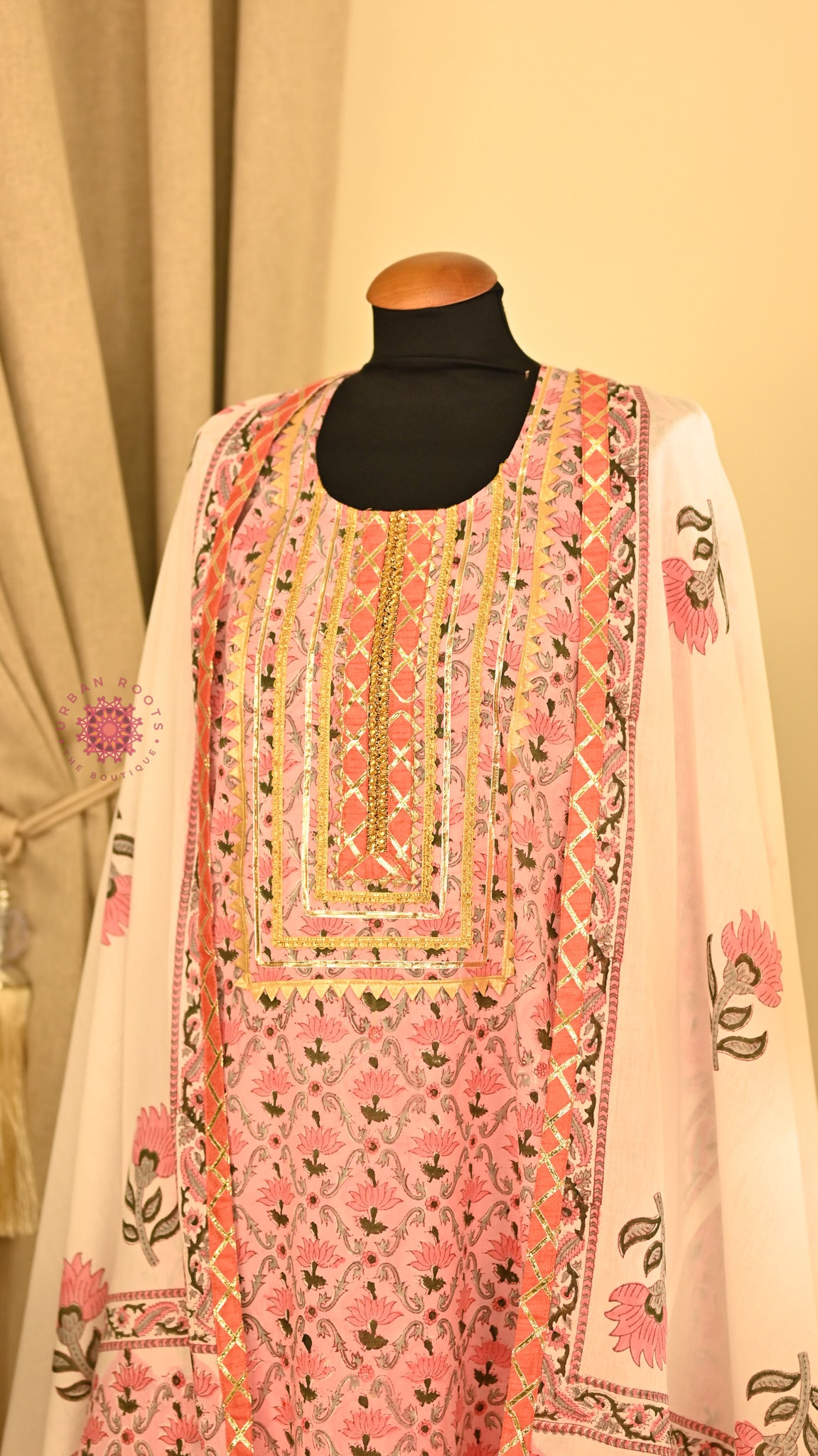 Cotton Hand Block Printed Fabric Set
