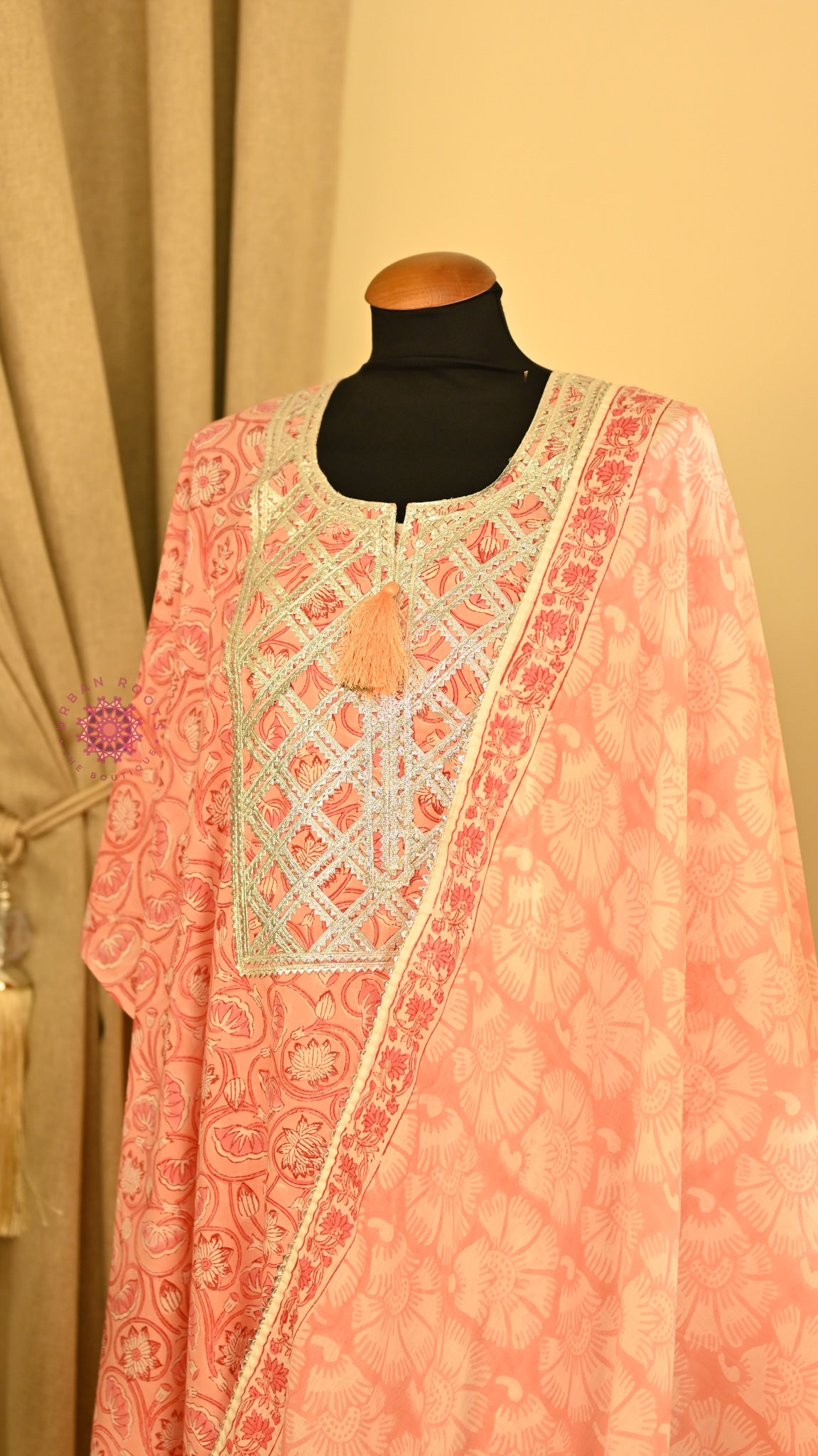 Cotton Hand Block Printed Fabric Set