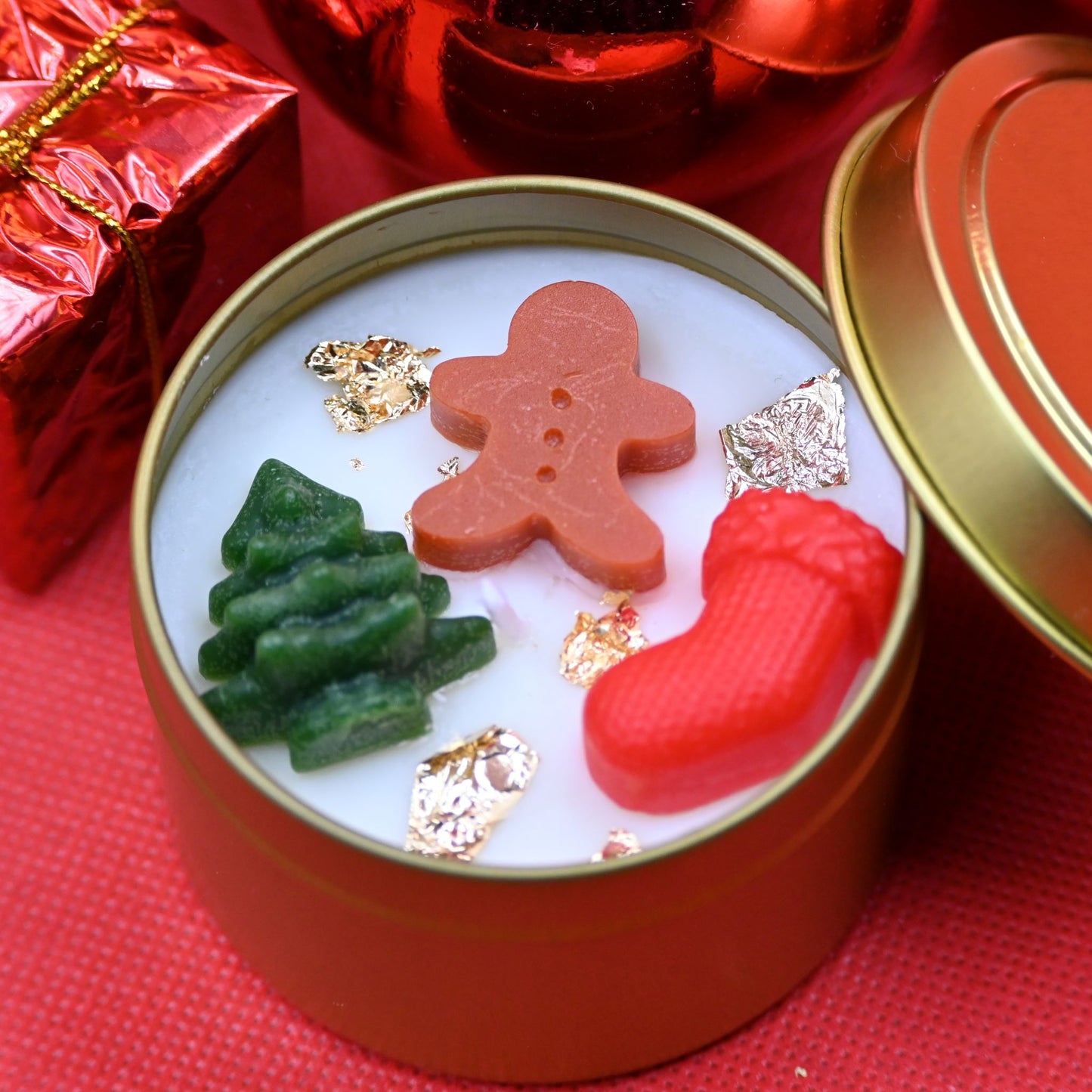 Christmas Tin Candle Style B