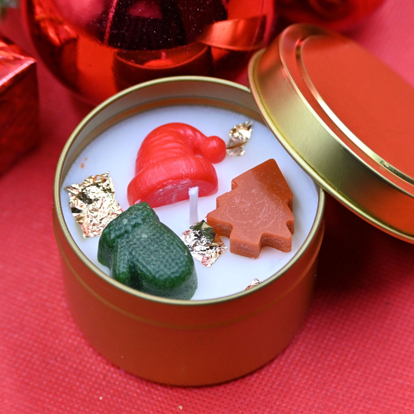 Christmas Tin Candle Style E