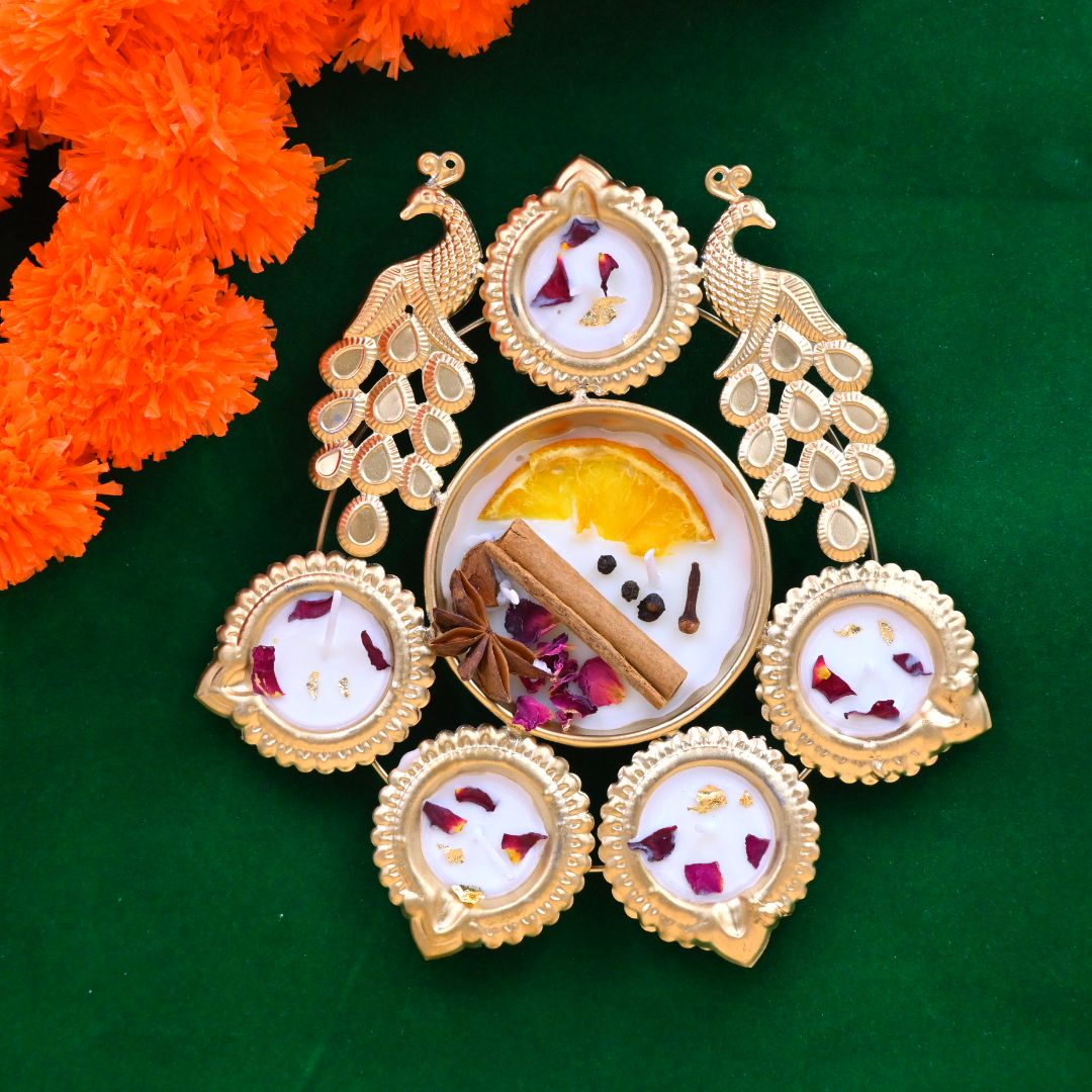 Peacock Design 2 House of Aura Candle