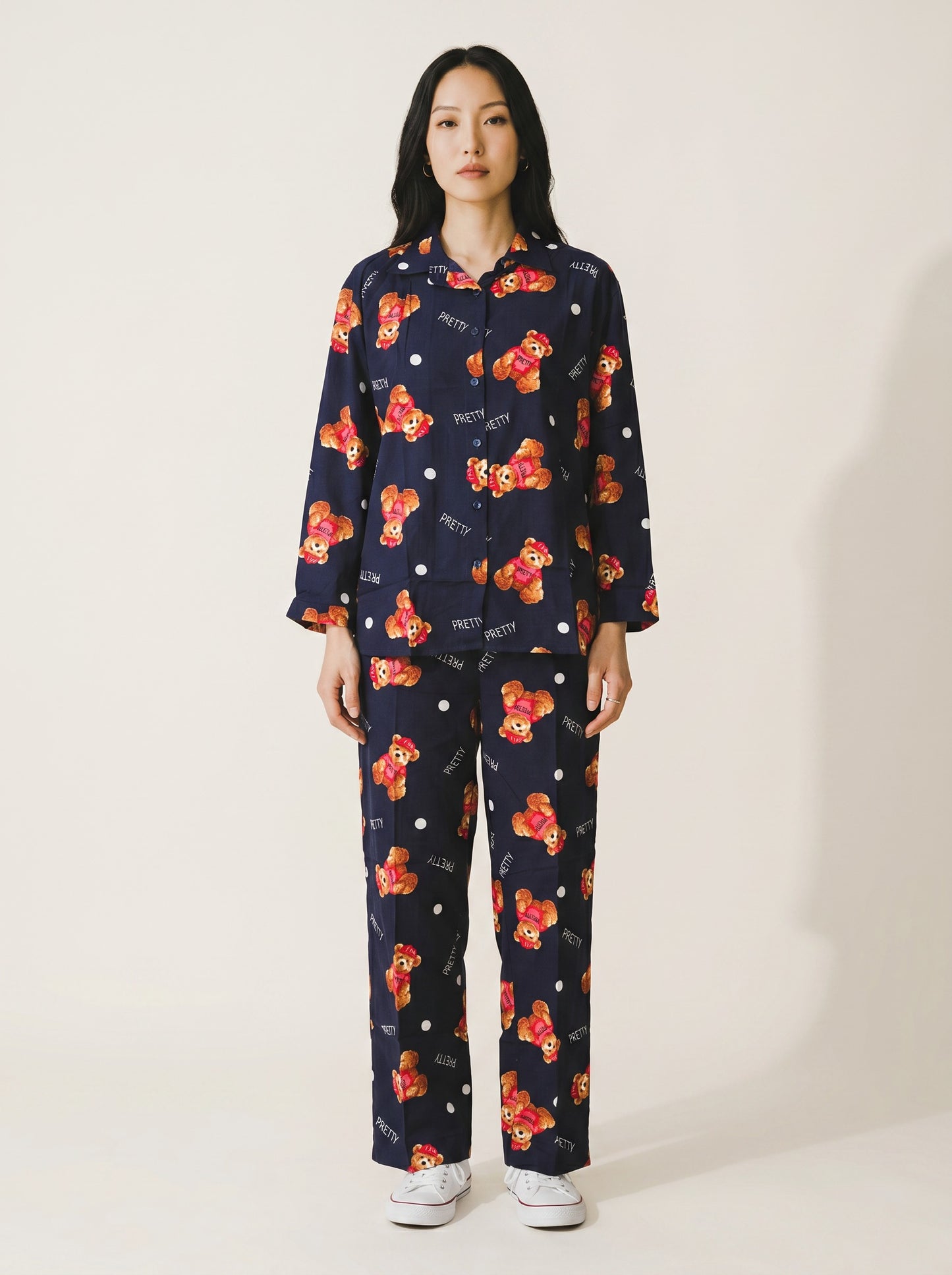 Midnight Teddy Lounge Co-ord Set