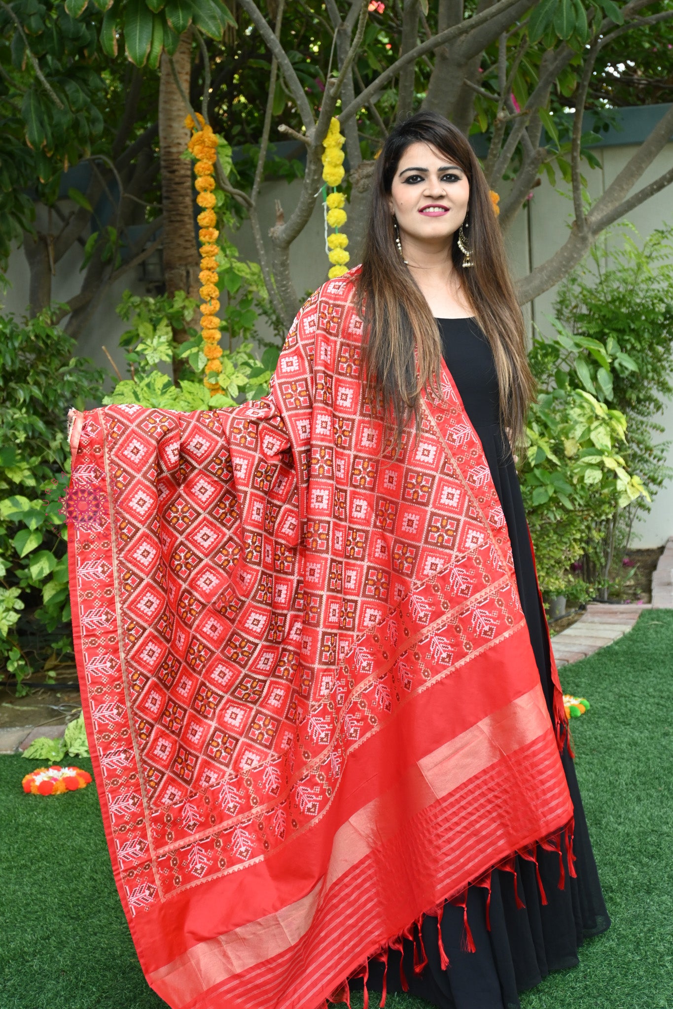 Patola Silk Dupatta - Urban Roots