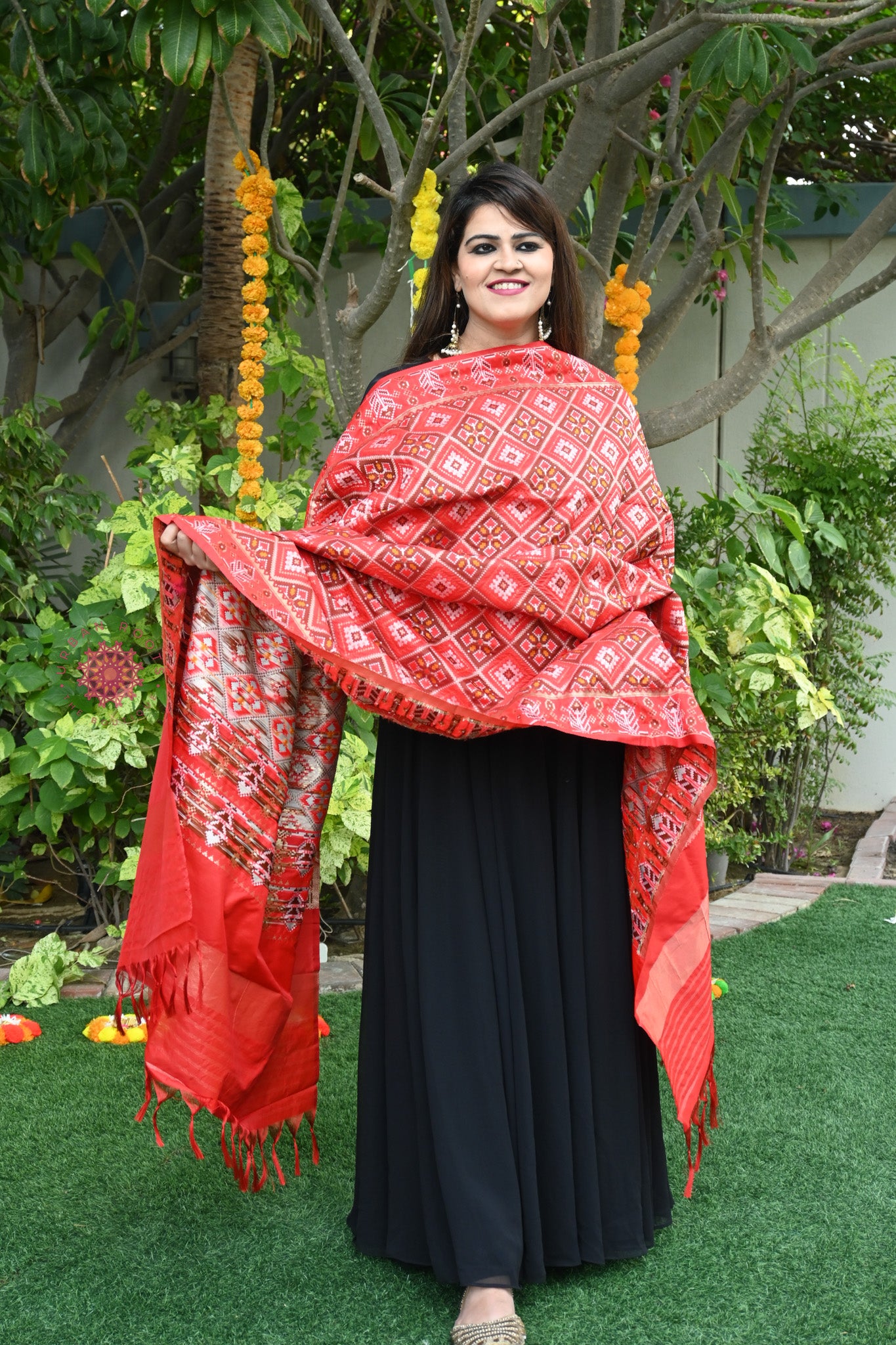 Patola Silk Dupatta - Urban Roots