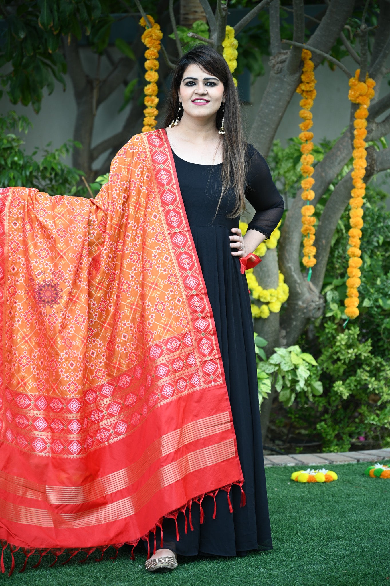 Patola Silk Dupatta - Urban Roots