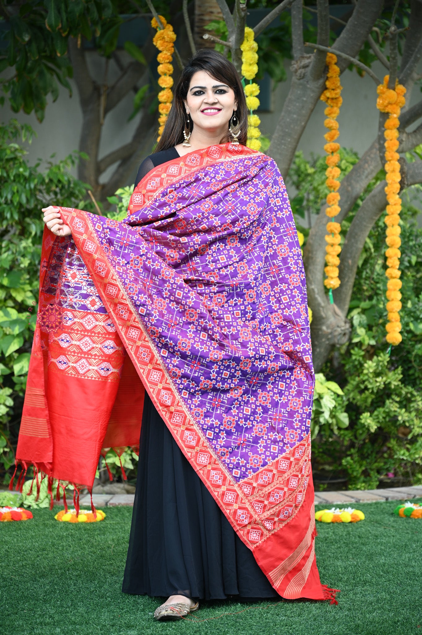 Patola Silk Dupatta - Urban Roots