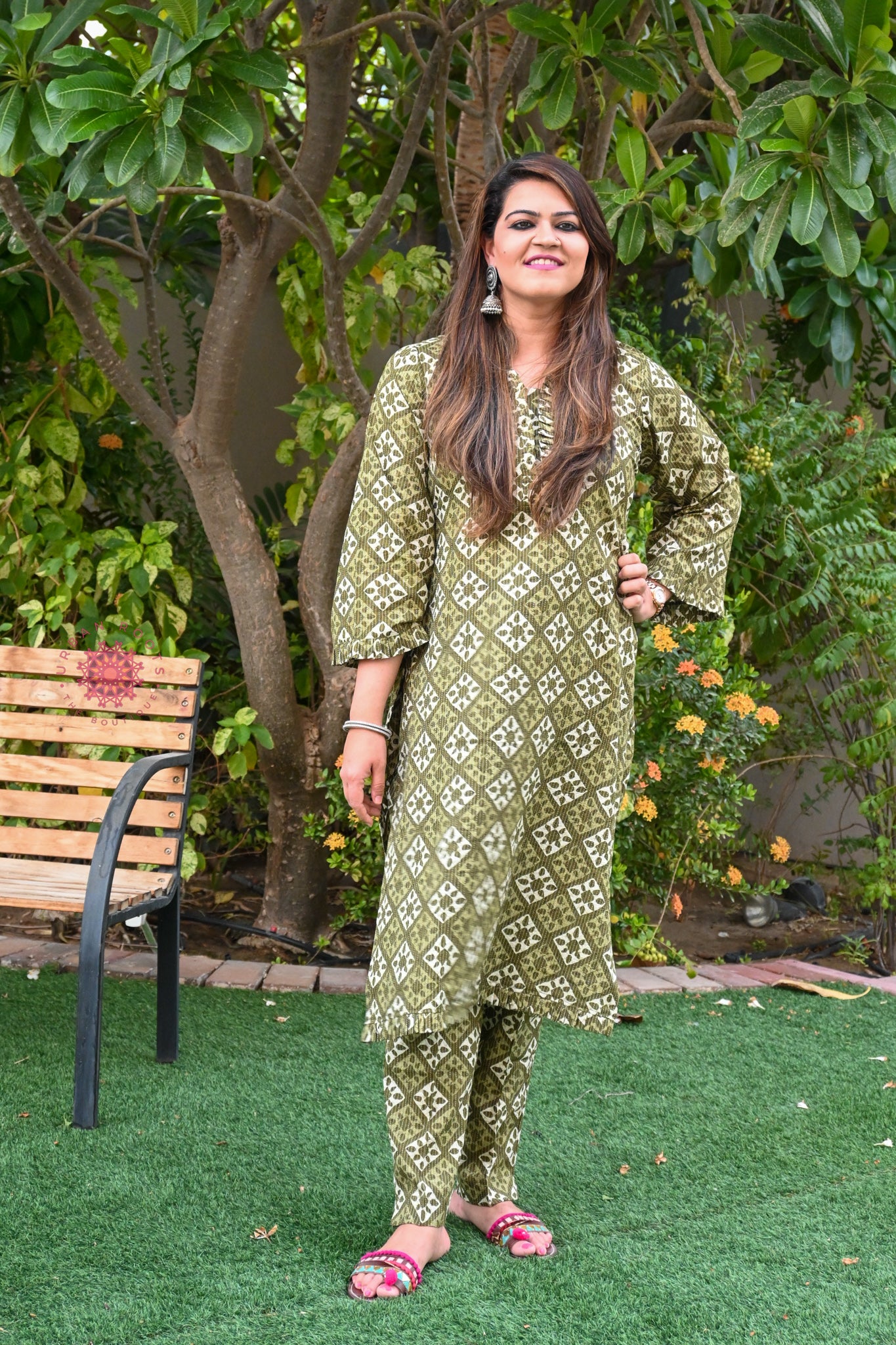 Cotton Printed Co-ord Set - Urban Roots