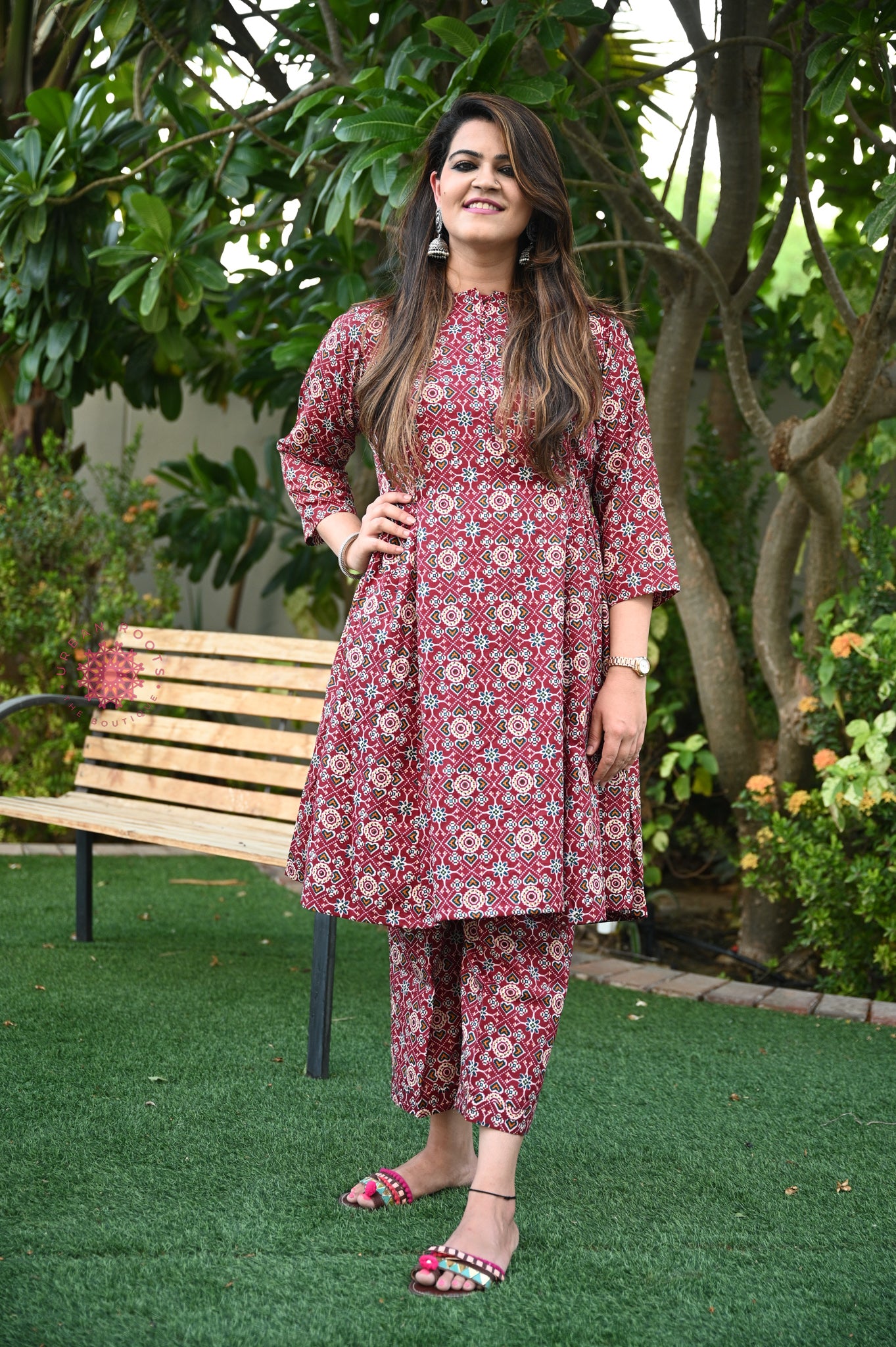 Cotton Printed Co-ord Set - Urban Roots