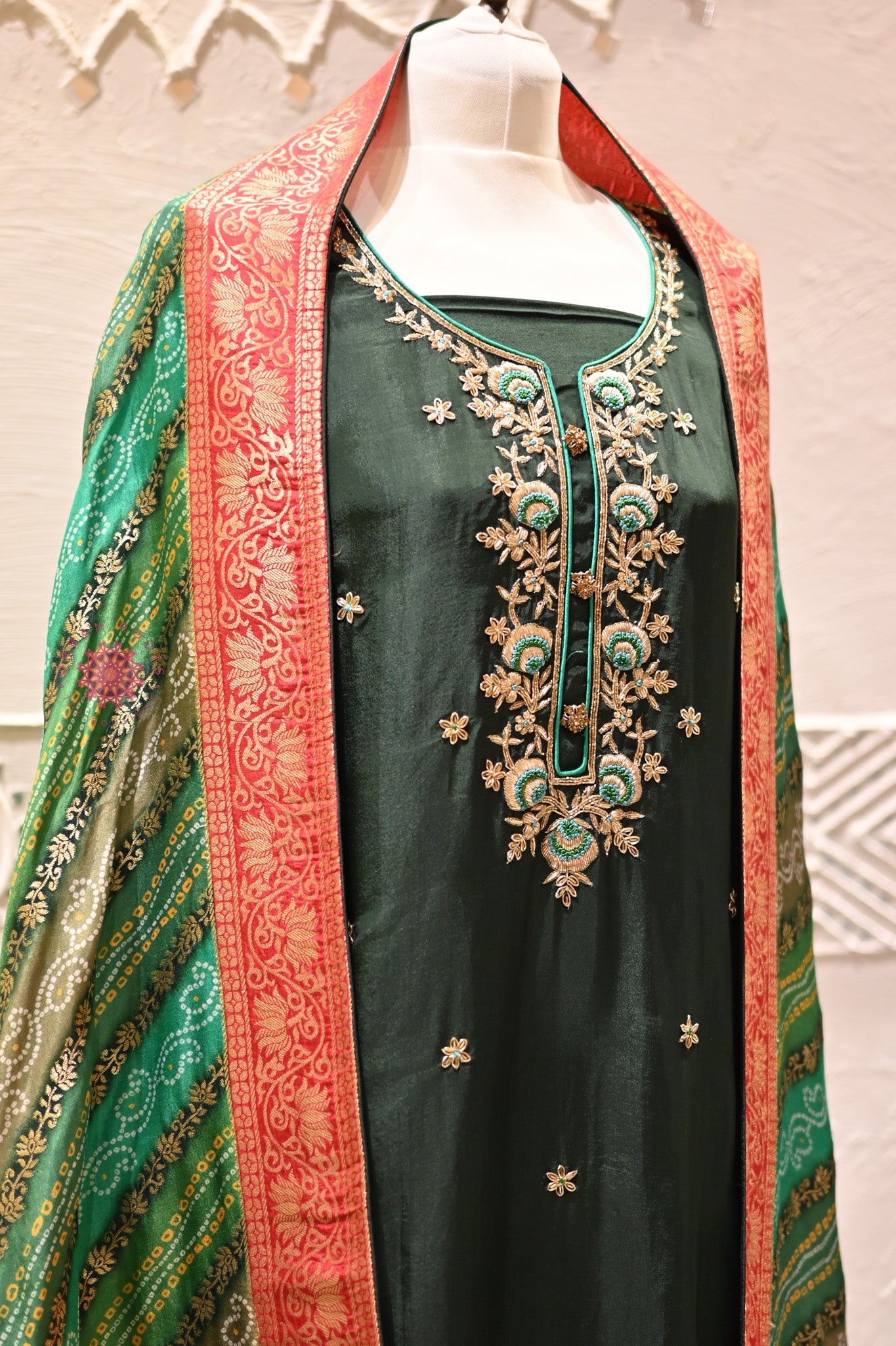 Festive Suit With Silk Dupatta - Urban Roots