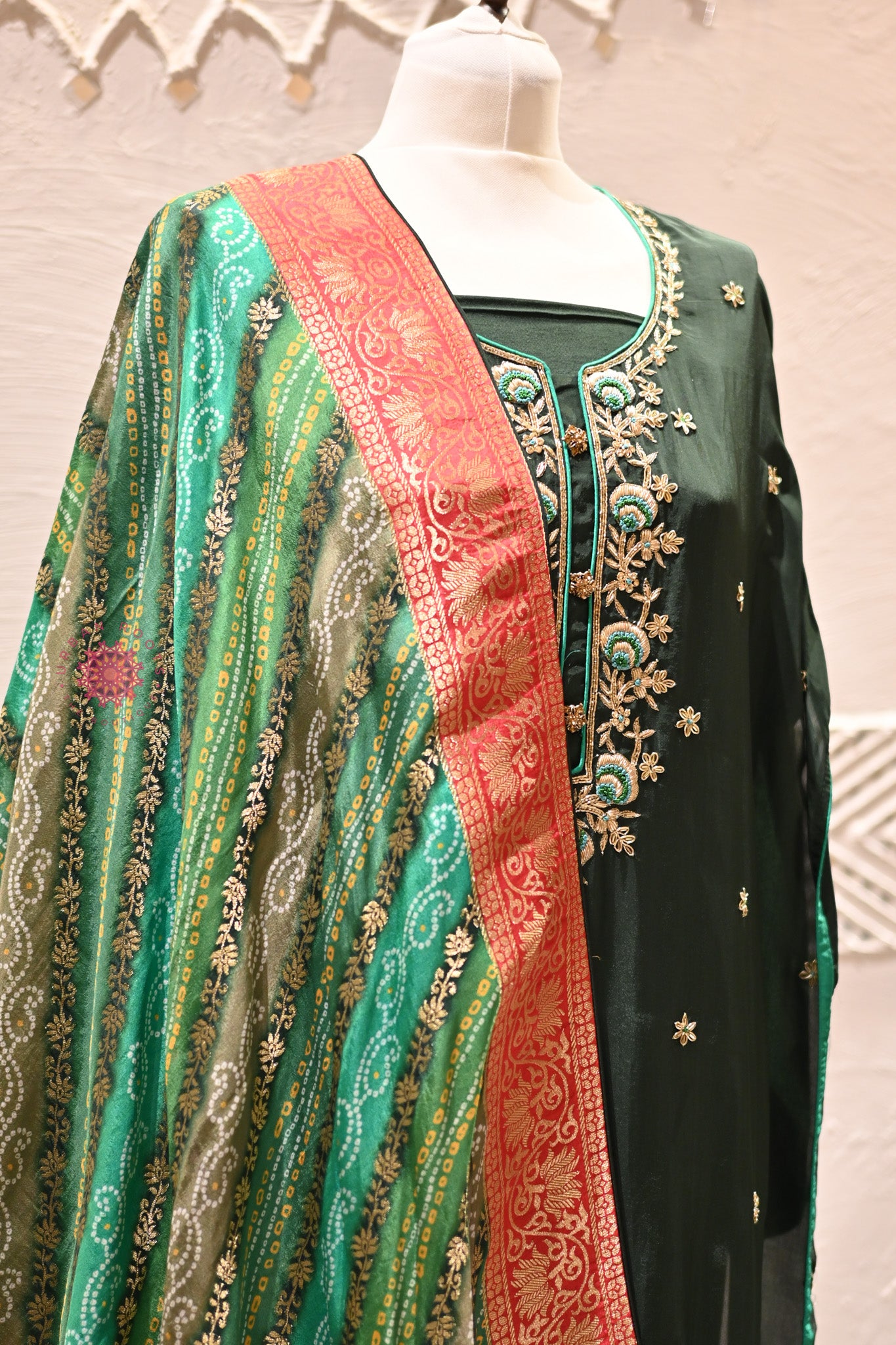 Festive Suit With Silk Dupatta - Urban Roots
