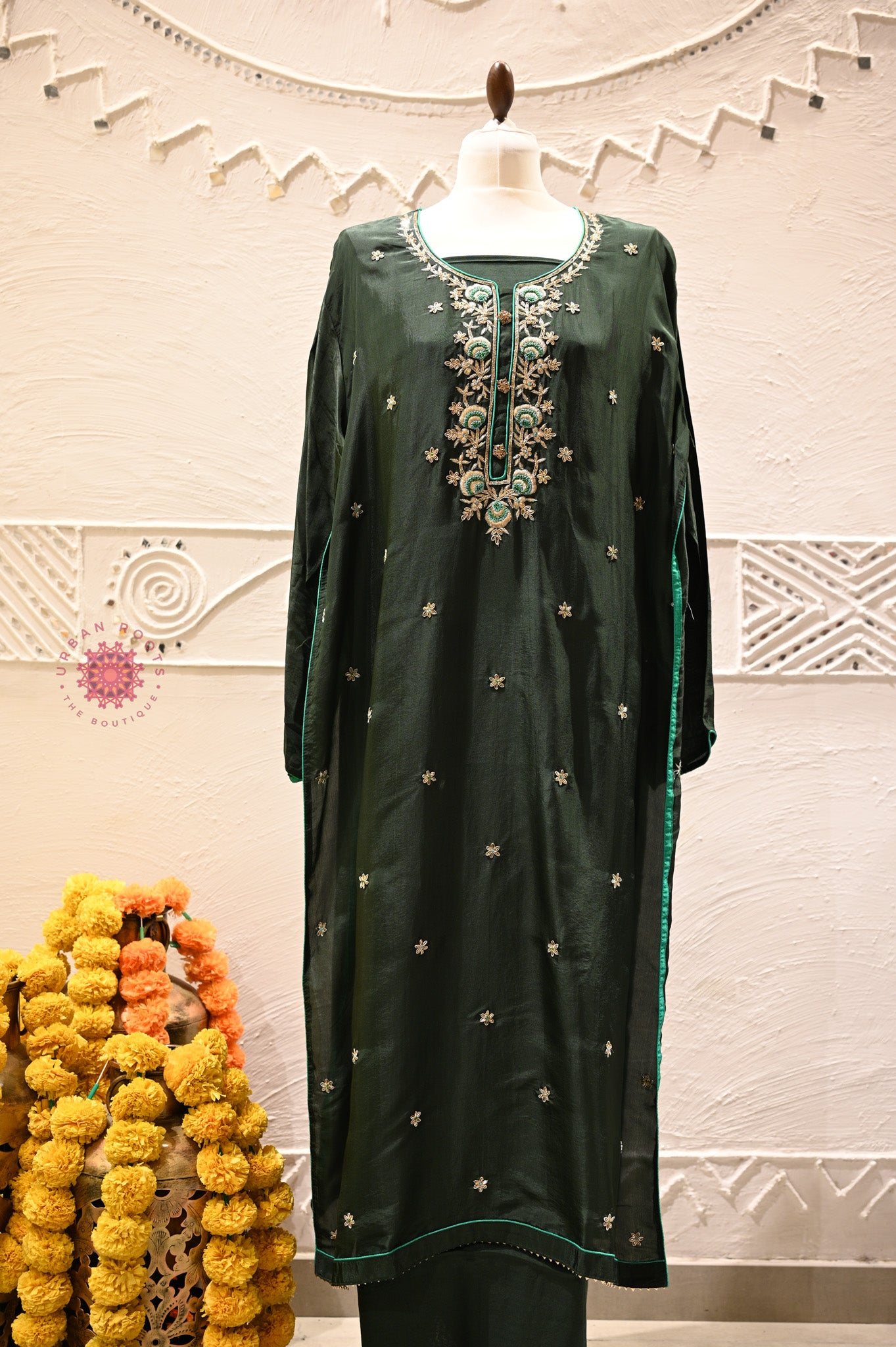 Festive Suit With Silk Dupatta - Urban Roots