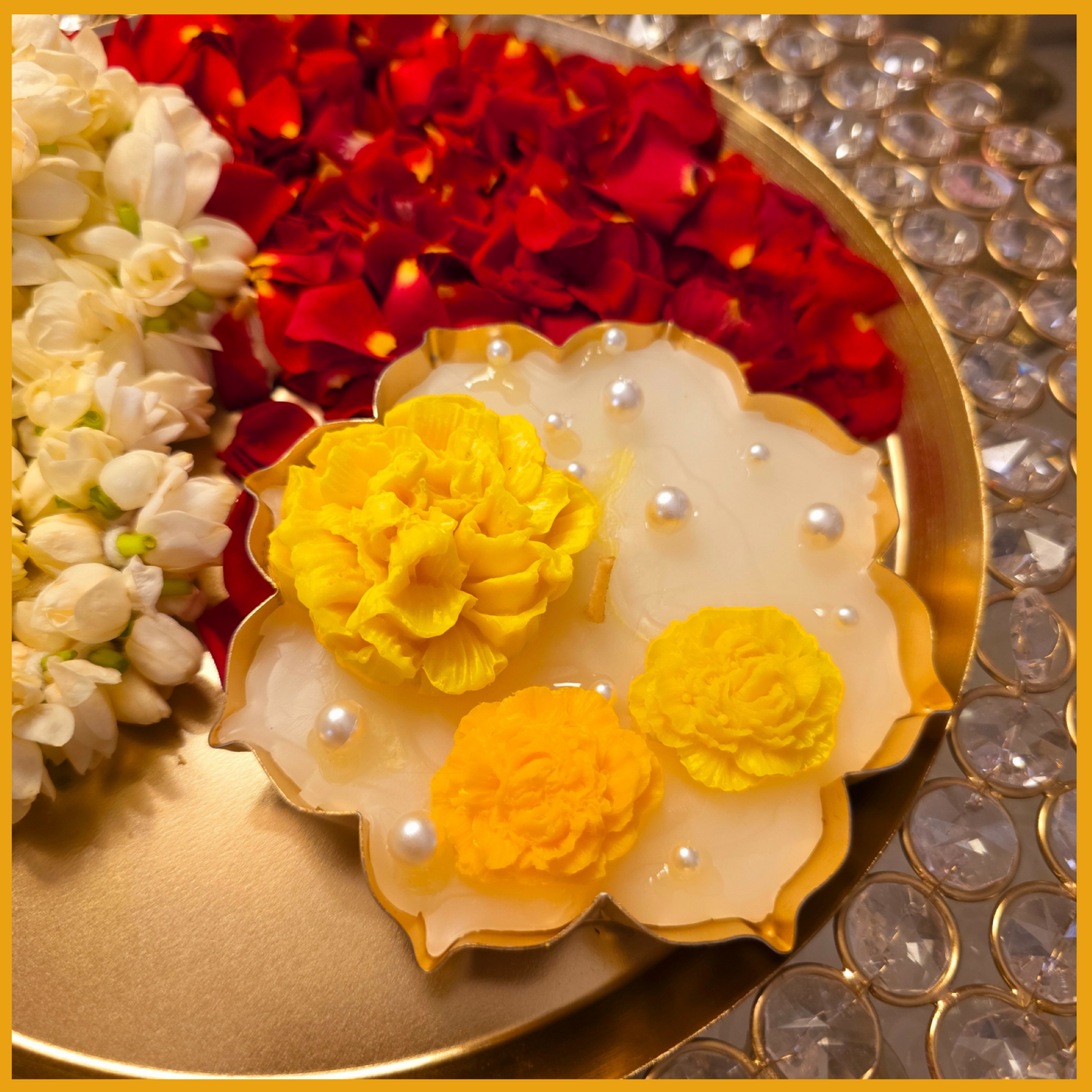 Genda Phool Urli Candle