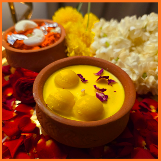 Kesar Rasmalai Candle