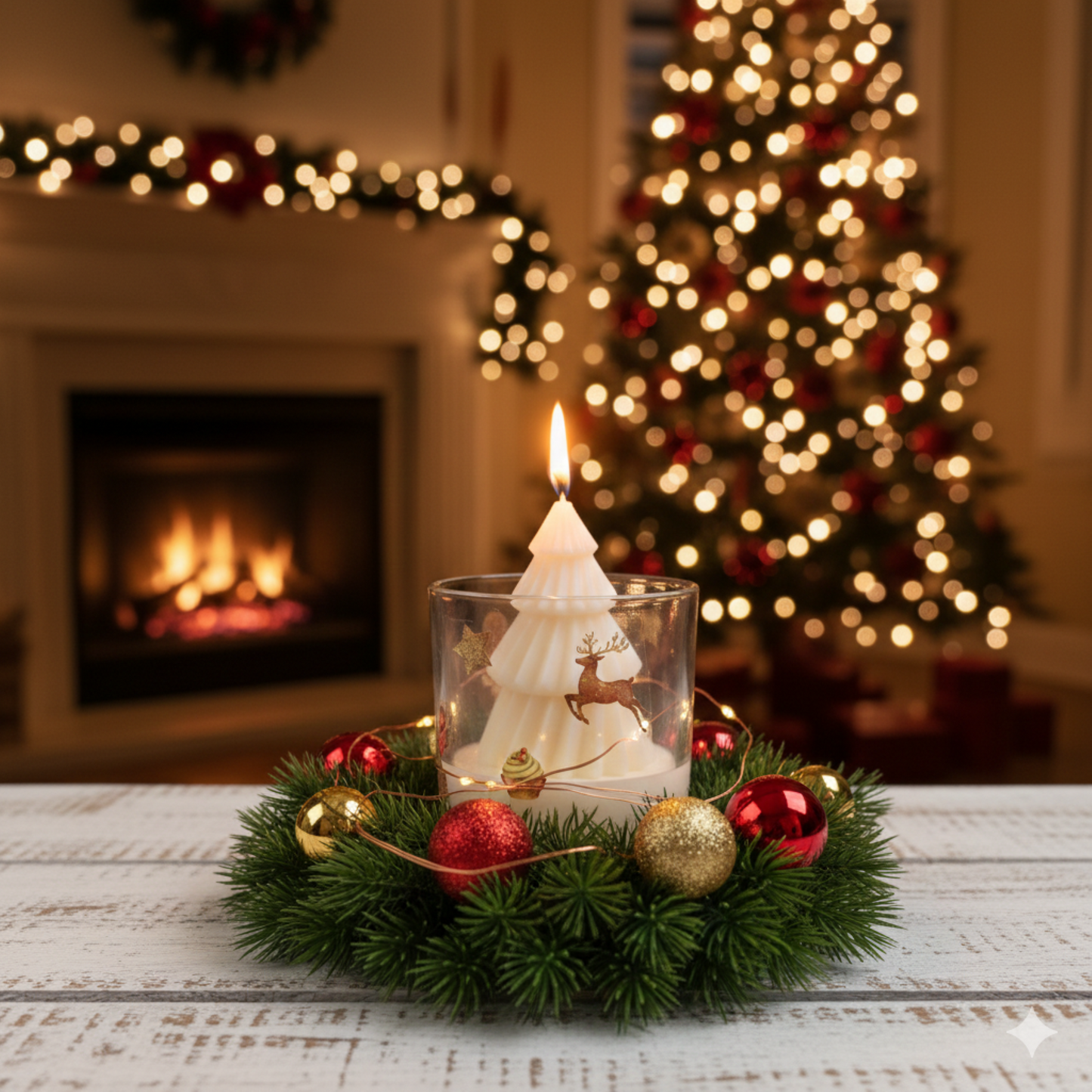 Christmas Theme Candle Jar 1