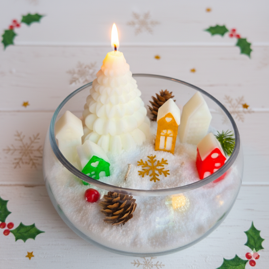 Christmas Theme Centerpiece Candle 4