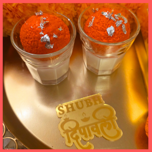 Ladoo Shot Candle Set of 2