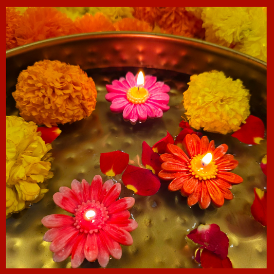 Daisy Flower Floating Diya