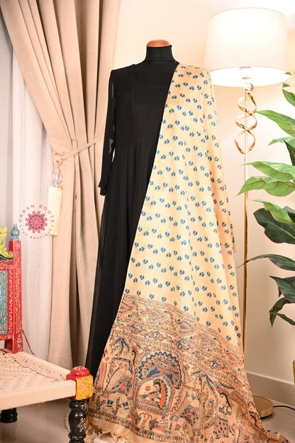 Chanderi Kalamkari Silk Dupatta