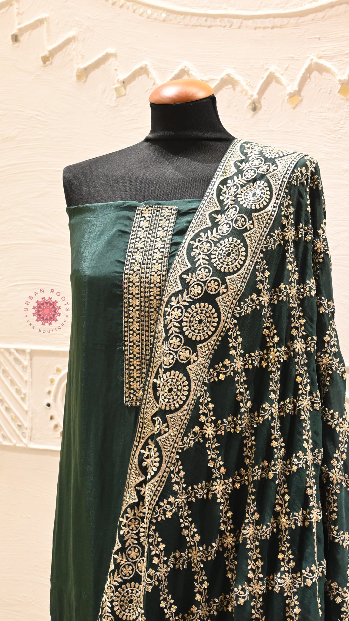 Silk Festive Suit With Heavy Embroidery Dupatta