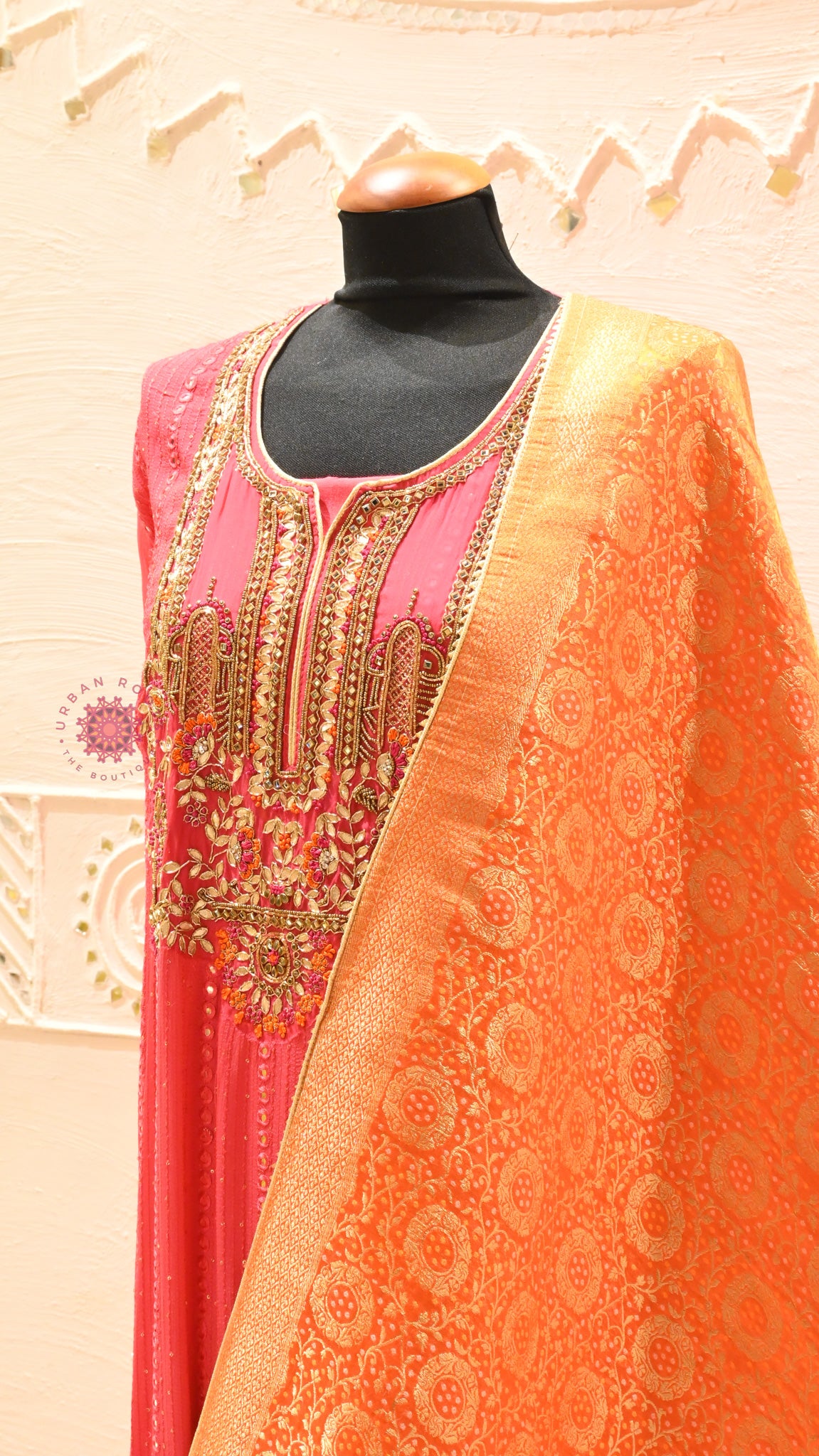 Georgette Festive Suit With Banarasi Dupatta