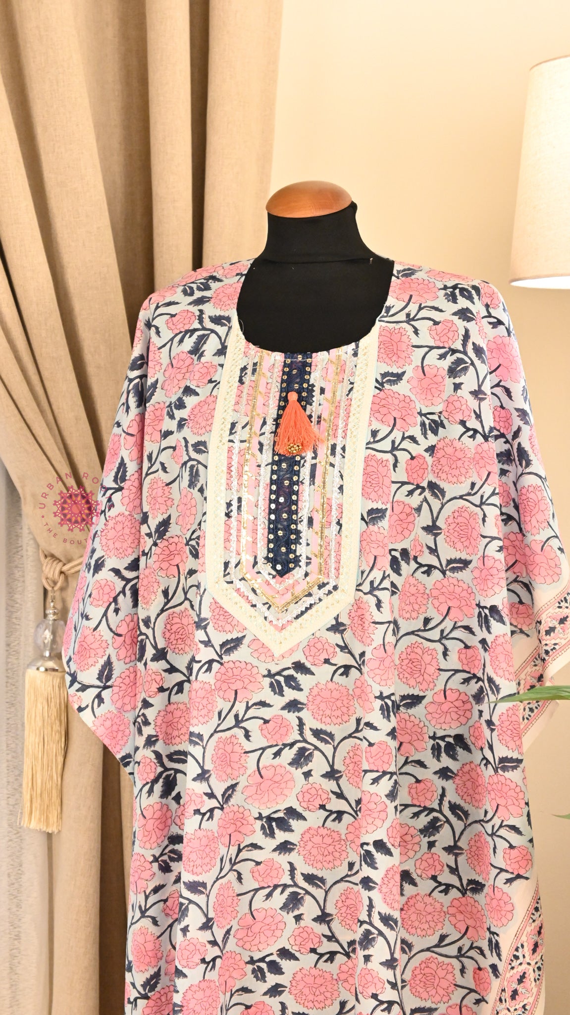 Cotton Hand Block Printed Kurti Fabric