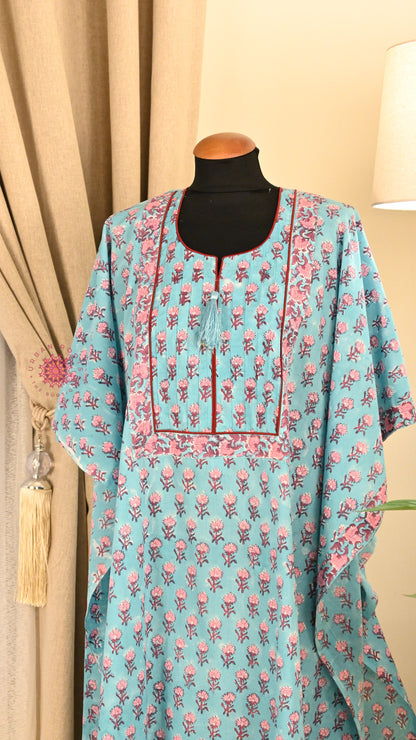 Cotton Hand Block Printed Kurti Fabric