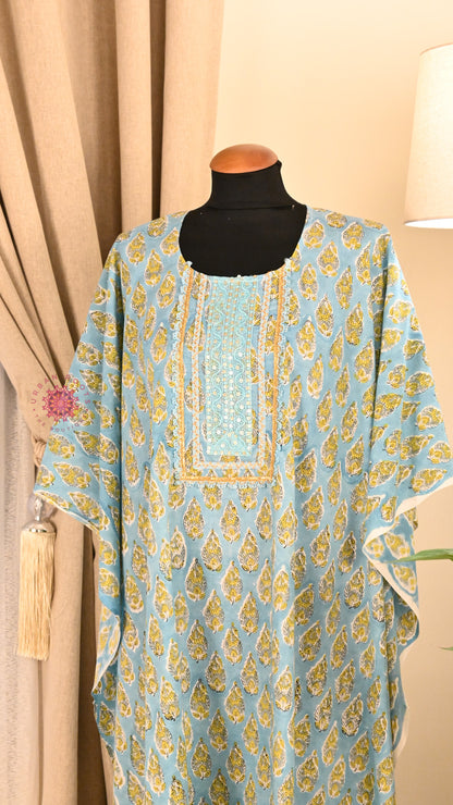 Cotton Hand Block Printed Kurti Fabric