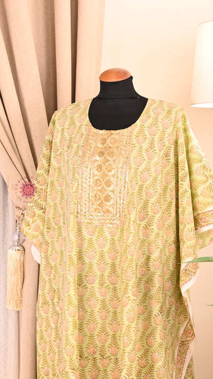 Cotton Hand Block Printed Kurti Fabric