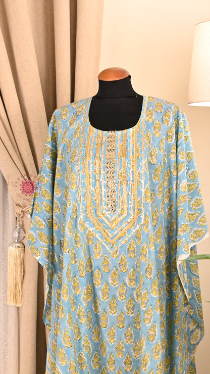 Cotton Hand Block Printed Kurti Fabric