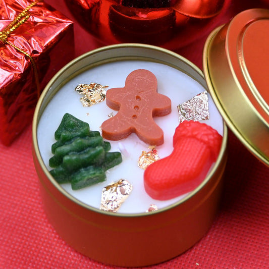 Christmas Tin Candle Style B