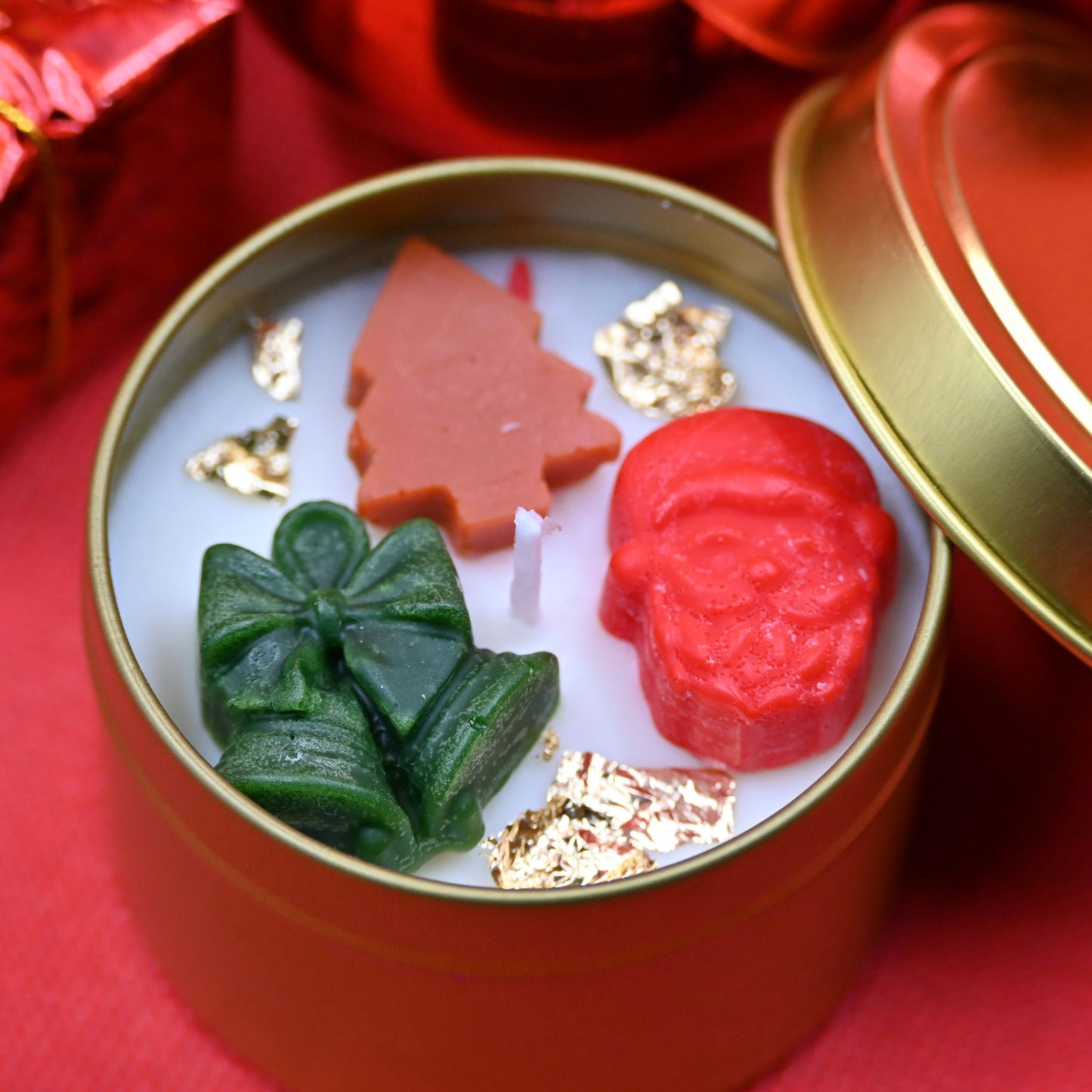 Christmas Tin Candle Style C