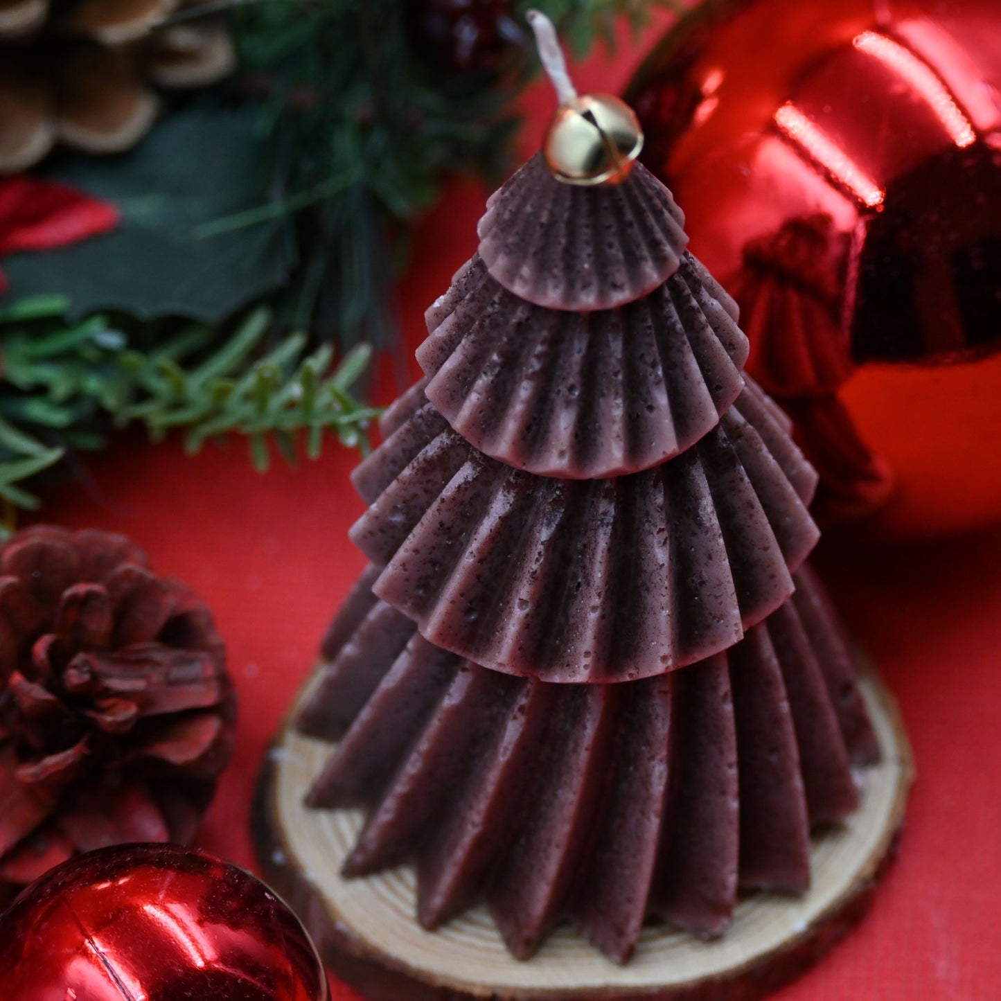 Christmas Tree Candle Style 2 (Brown)