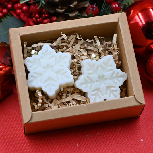 Set of 2 Snowflake Candle