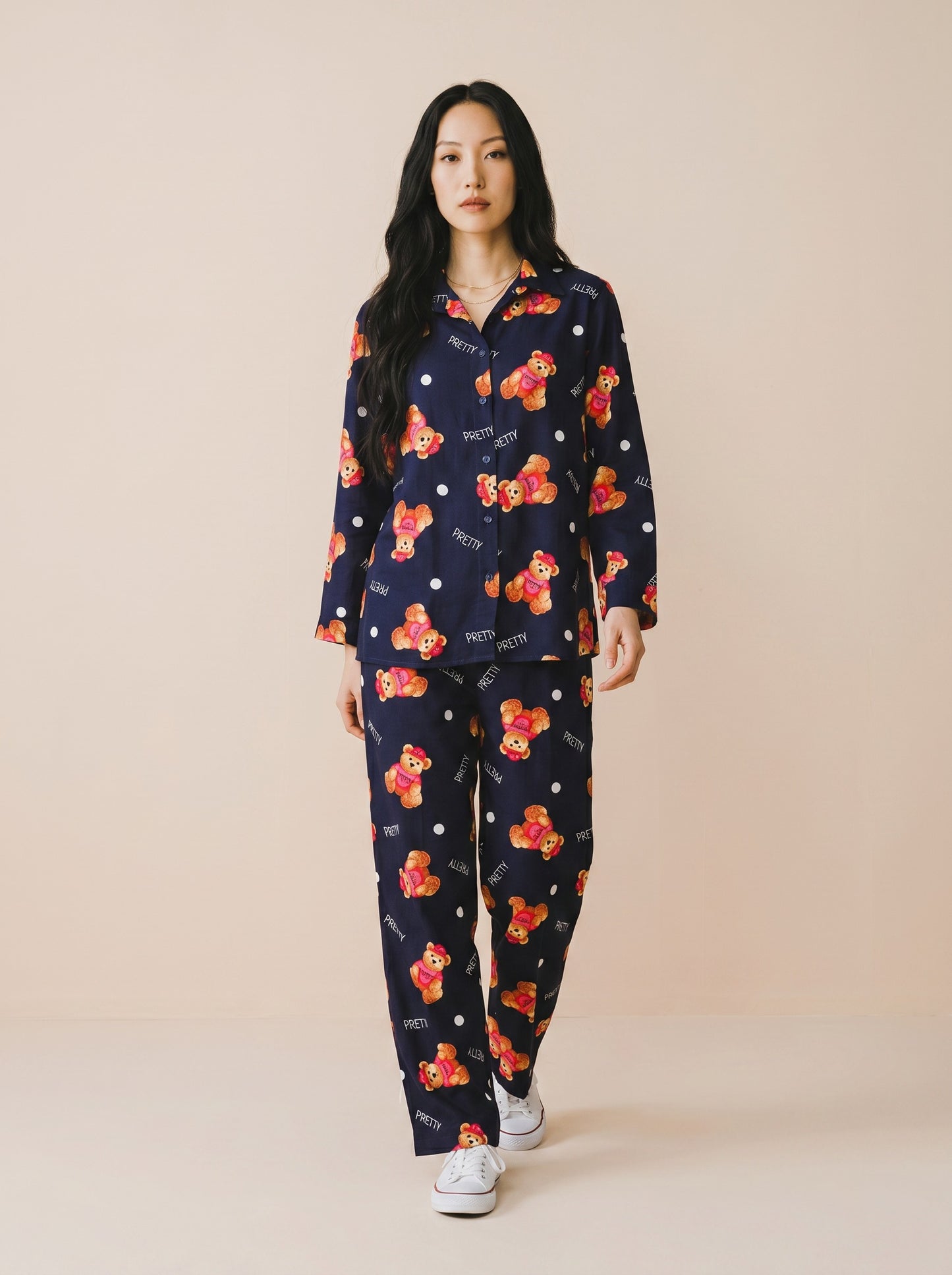 Midnight Teddy Lounge Co-ord Set