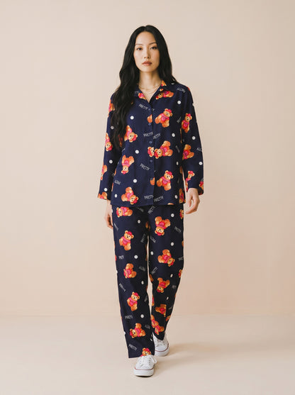 Midnight Teddy Lounge Co-ord Set
