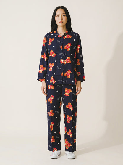 Midnight Teddy Lounge Co-ord Set